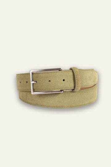Ceinture en suède vert olive