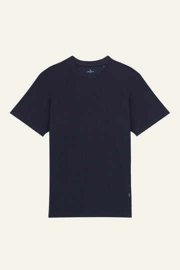 Tee-shirt texturé bleu marine
