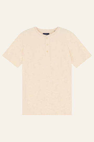 Tee-shirt henley écru