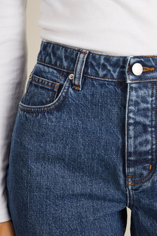Jean droit bleu v2