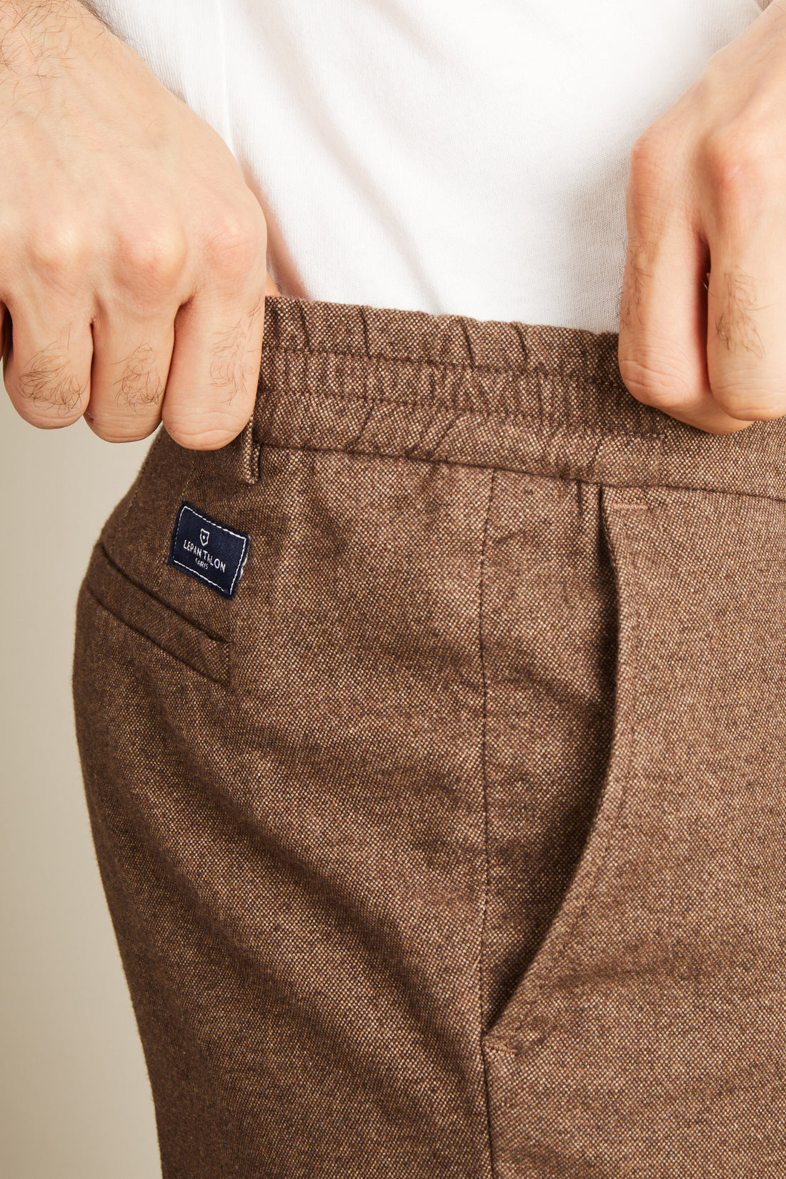 Chino chaud easy marron