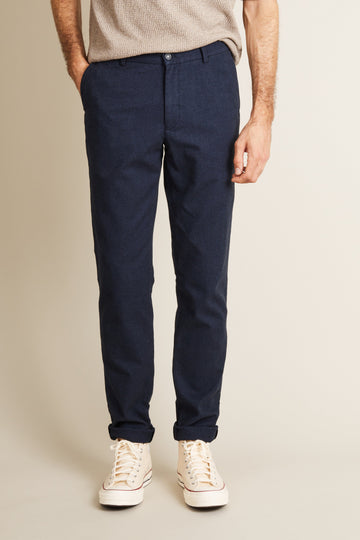 Chino chaud easy bleu marine
