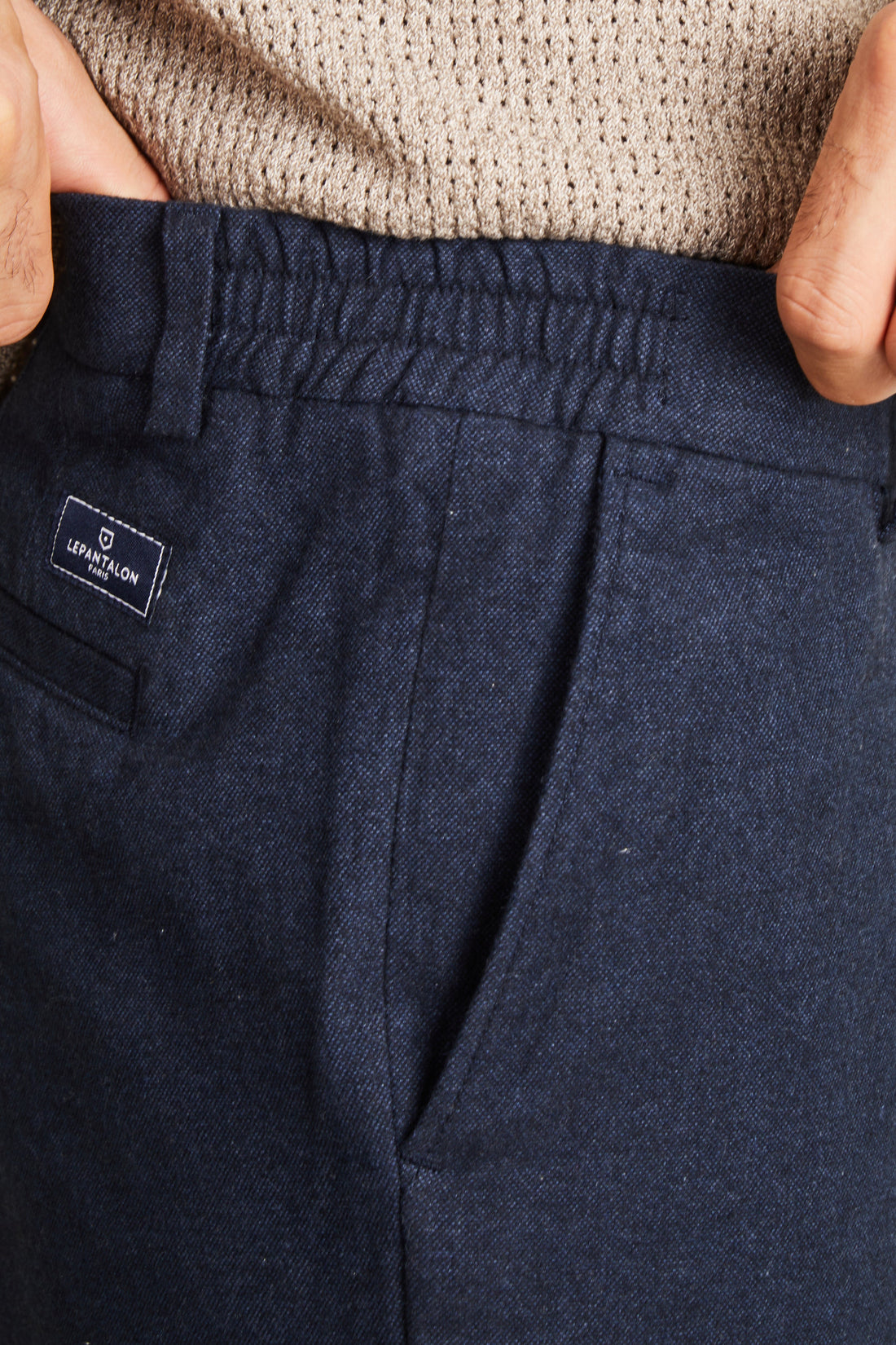 Chino chaud easy bleu marine