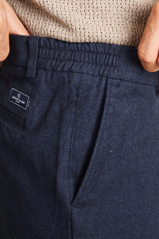 Chino chaud easy bleu marine