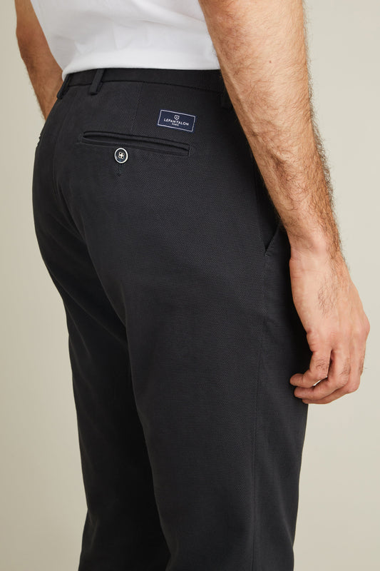 Chino texturé gris anthracite