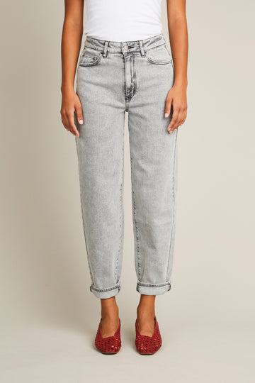 Jean balloon snow black