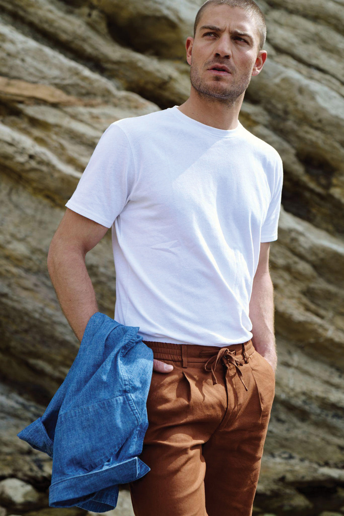 Tee-shirt coton-lin blanc