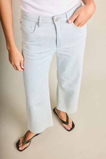 Jean flare rayé