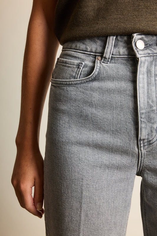 Jean wideleg gris