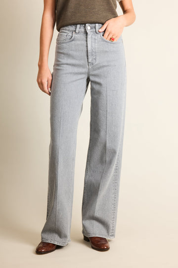 Jean wideleg gris