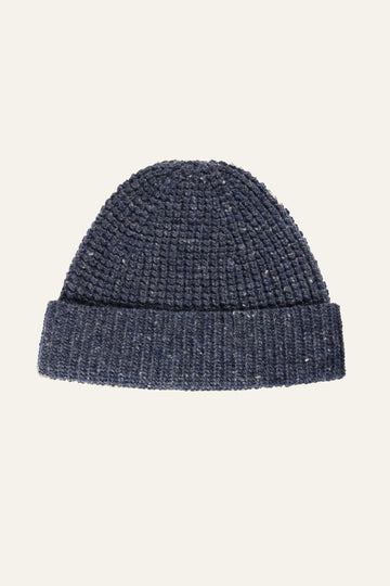 Bonnet en laine bleu