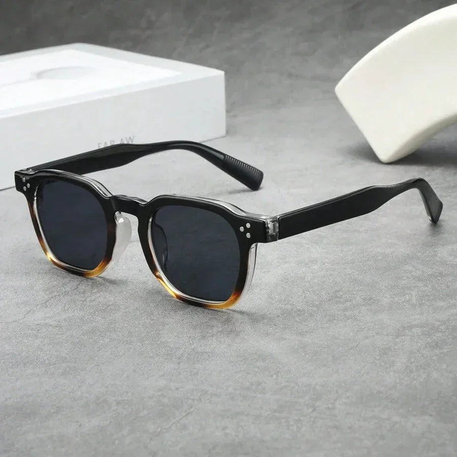 Lunettes de soleil homme rondes écaille