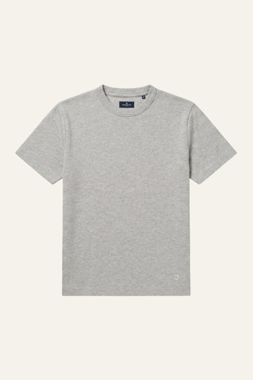 Tee-shirt coton épais gris chiné